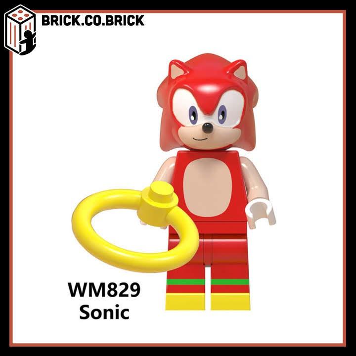 Nhân vật Lắp ráp minifig Nhân vật Tuổi thơ Nhím Sonic Siêu Tốc độ đủ màu WM6043