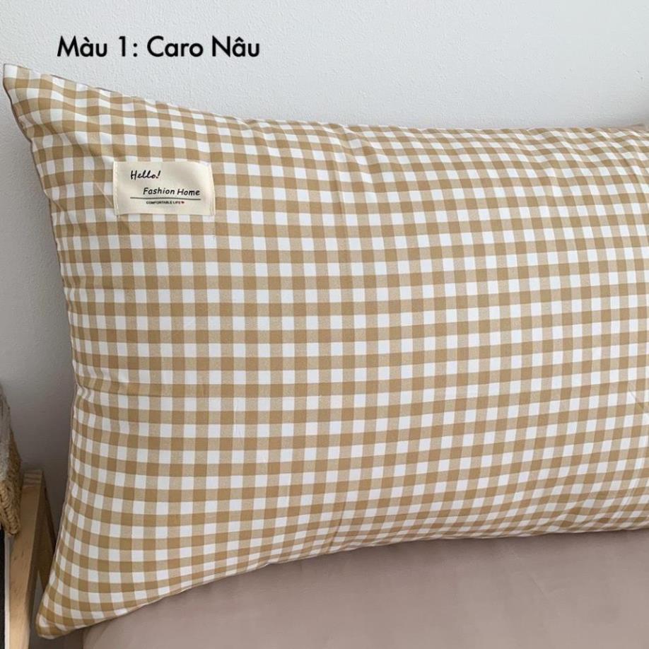 Vỏ gối nằm Cotton TC Nhà Nhím_Bedding kích thước 50x70cm