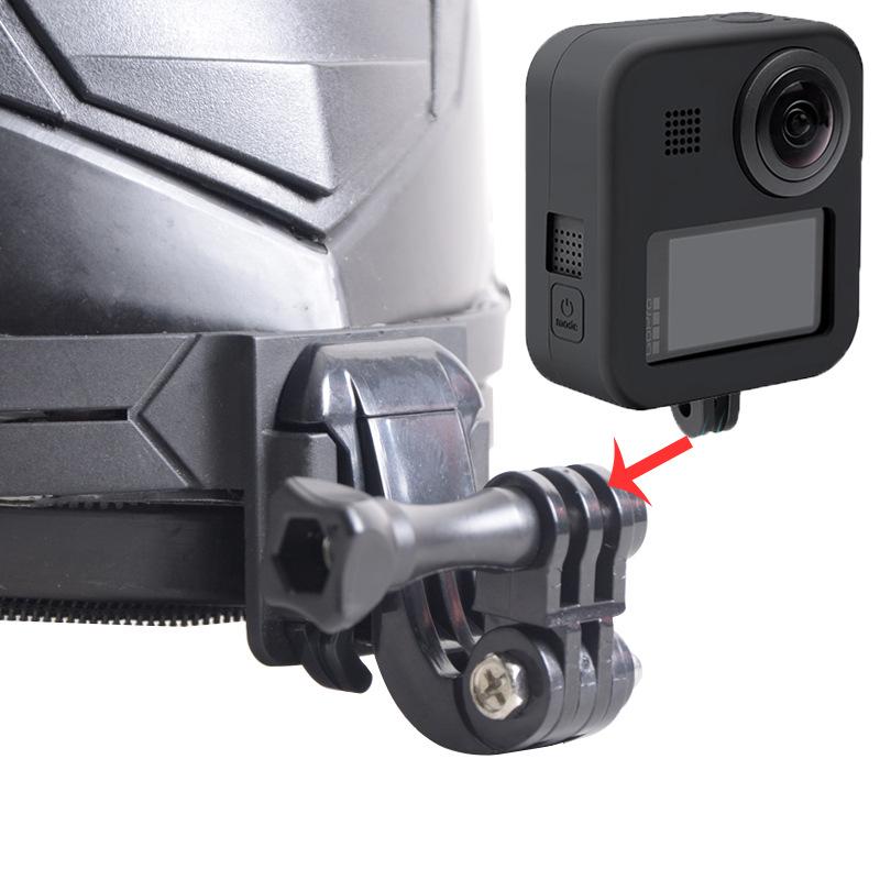 Mũ bảo hiểm xe máy Chin đứng giá treo cho GoPro Hero11 10 Người giữ khuôn mặt đầy đủ màu đen cho Yi Dji Go Pro Action Camera Phụ kiện