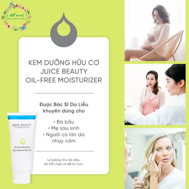 JUICE BEAUTY - Kem Dưỡng Cân Bằng Độ Ẩm Dành Cho Da Nhờn/Mụn Juice Beauty Oil-free Moisturizer 60ml