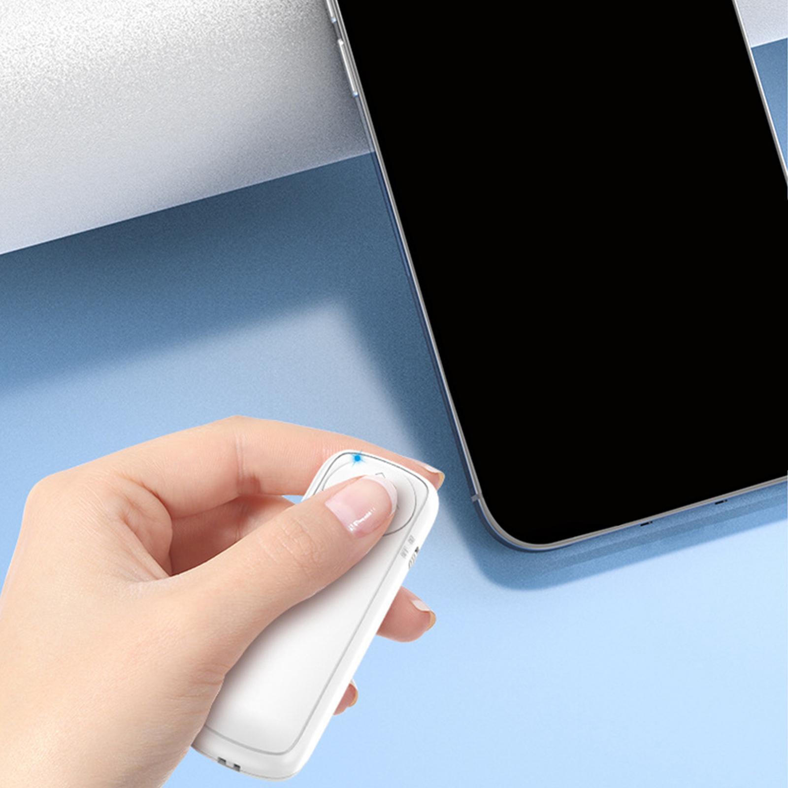Bluetooth Shutter Remote Control Selfie Button Clicker for Most Smartphones