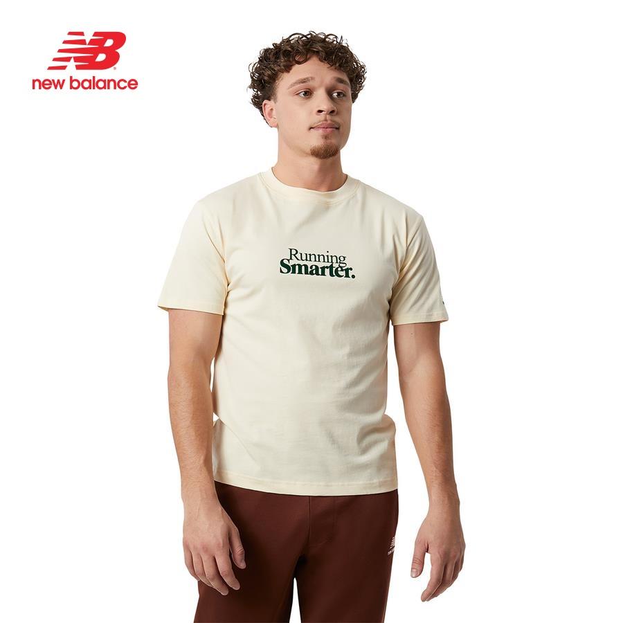 Áo thun thời trang nam New Balance APP LIFESTYLE T-SHIRT M MACADAMI - AMT23561MCU (form châu á