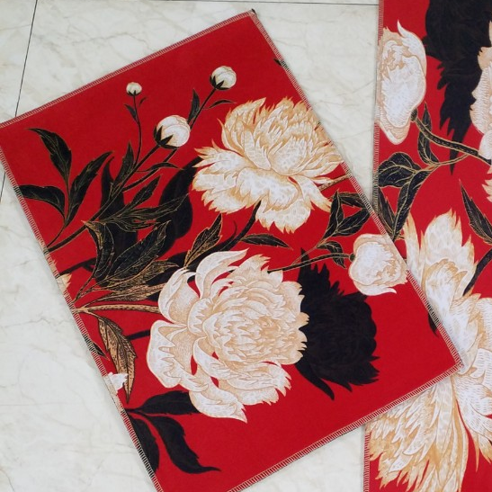 Thảm Bếp Chống Trơn- Bộ 2 Thảm Nhà Bếp 3D Punou3051