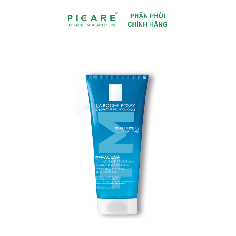 La Roche - Posay - Gel Rửa Mặt Tạo Bọt Cho Da Dầu Nhạy Cảm Effaclar Purifying Foaming Gel 200Ml