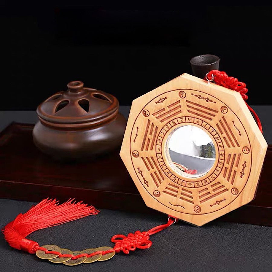 GƯƠNG TIÊN THIÊN BÁT QUÁI GỖ ĐÀO LỒI VÀ XÂU NGŨ ĐẾ HOÁ GIẢI NHÀ PHẠM PHONG THUỶ