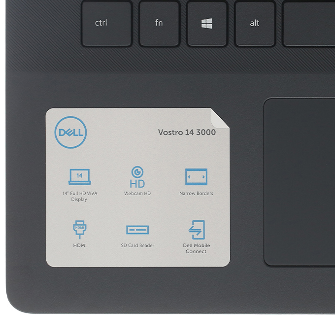 Laptop Dell Vostro 3400 V4I7015W1 (Core i7-1165G7/ 8GB / 512GB SSD/ MX330 2GB GDDR5 / Win11 + Office) - Hàng Chính Hãng