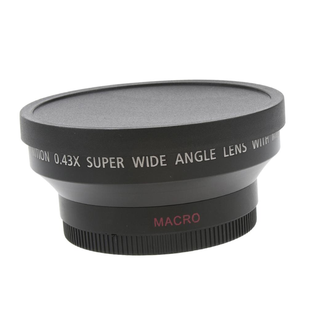 62mm 0.43x Wide Angle + Macro Conversion Lens For Canon SLR Camera DV