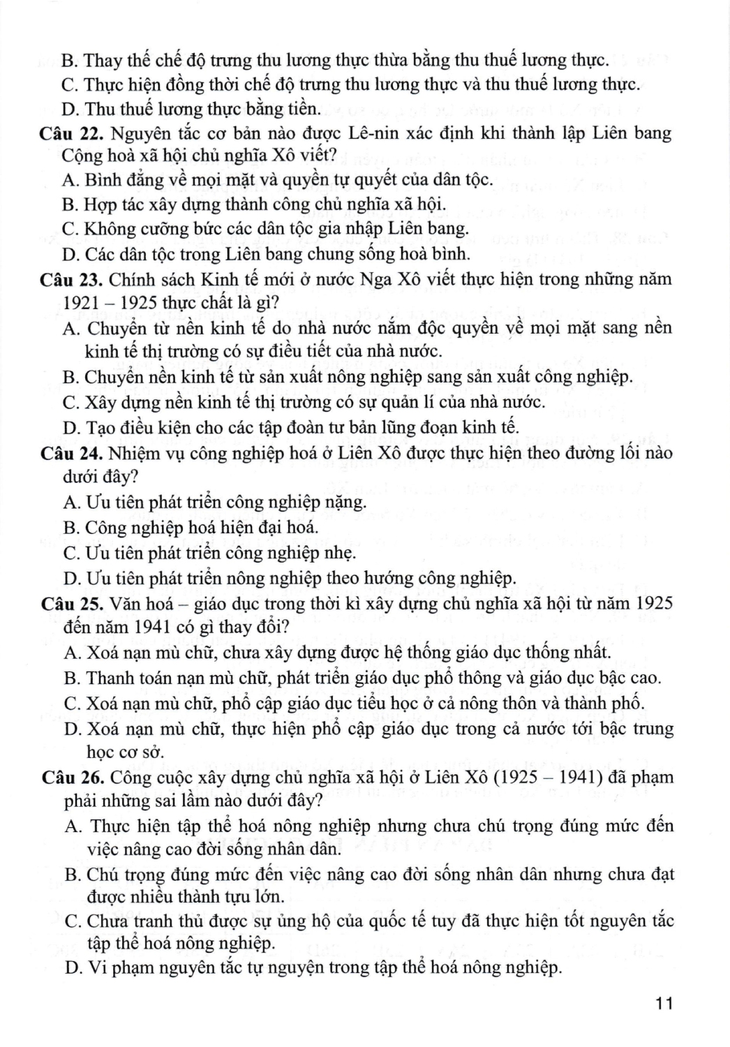 Trả Lời Câu Hỏi Lịch Sử Lớp 9 - Tự Luận &amp; Trắc Nghiệm (Dùng Chung Cho Các Bộ SGK Hiện Hành) (HA)