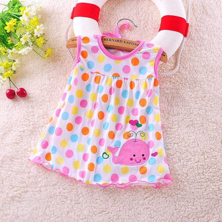 Đầm bé gái sơ sinh dễ thương - Đầm mặc nhà bé gái, váy cho bé gái sơ sinh 0-3M màu ngẫu nhiên (SD-272G)