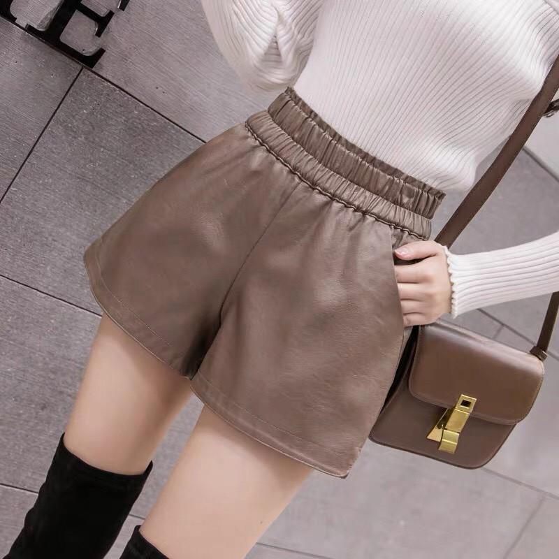 Quần Short Da Xẻ Lai HOT TREND