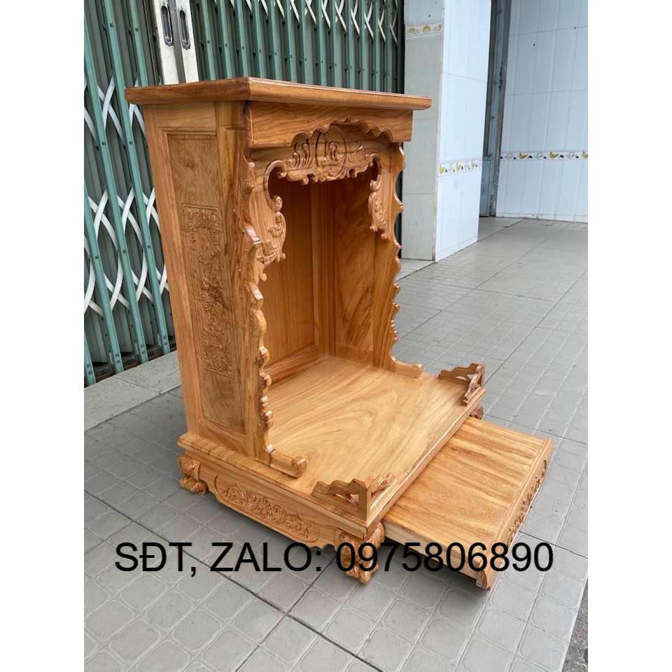 bàn thờ gỗ hàng cao cấp . bàn thờ thần tài gõ đỏ 60 x 81cm