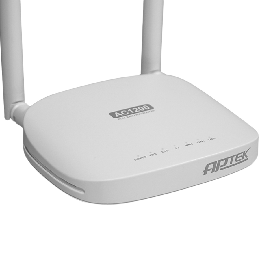 Router Wifi Băng Tầng Kép AC1200 APTEK A122e - Hàng Chính Hãng