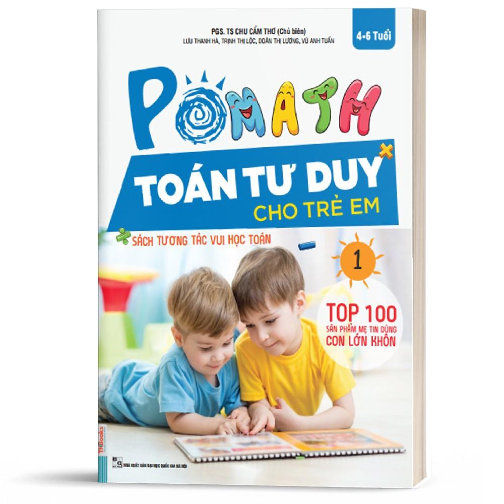 Sách - POMath - Toán tư duy cho trẻ em 1 - MCBooks ( Tặng kèm bookmark thiết kế )