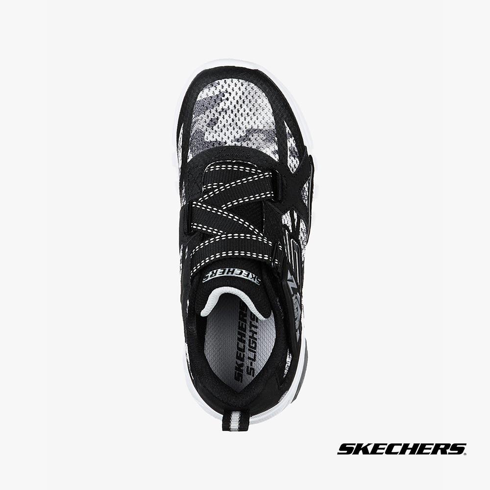 SKECHERS - Giày sneaker trẻ em khóa dán Flex Glow 400067L-BKGY