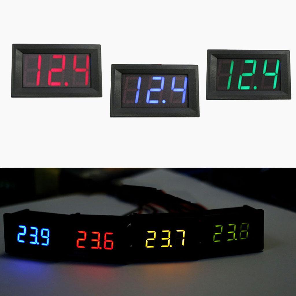 2 Wire DC 3.5-30V Digital Display Voltage Meter Voltmeter 0.28" LED Voltage Tester