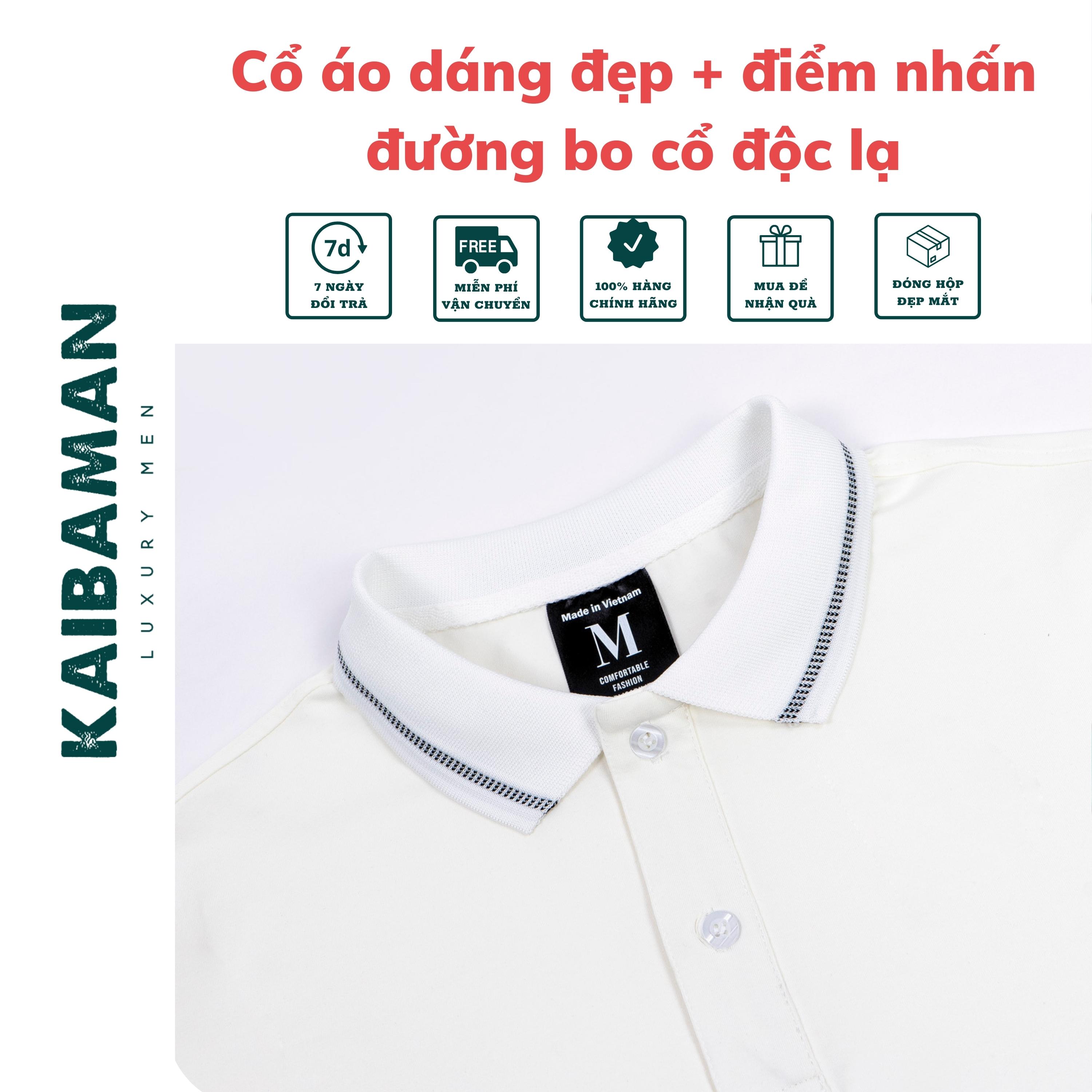 Hình ảnh [A02-072] Áo Thun Polo Nam Cổ Bẻ Slimfit Cotton Compact Vải Cao Cấp Có Viền Bo Cổ Áo Tay Áo Độc Lạ- KAIBAMAN STORE