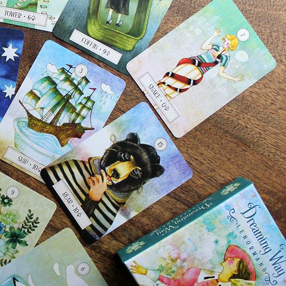 Bài Lenormand Dreaming Way Lenormand Tặng Đá Thanh Tẩy