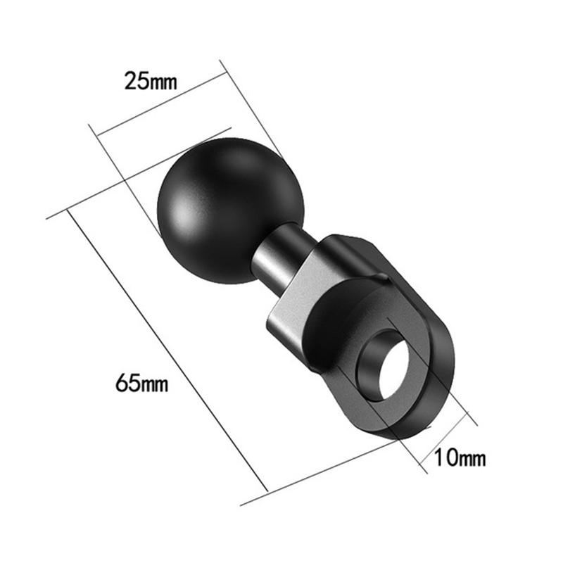 Bóng đầu 1 inch Mount Mount Bộ chuyển đổi xe máy Phía sau Vít M8 M10 Vít cho GoPro Insta360 X3 Máy ảnh hành động