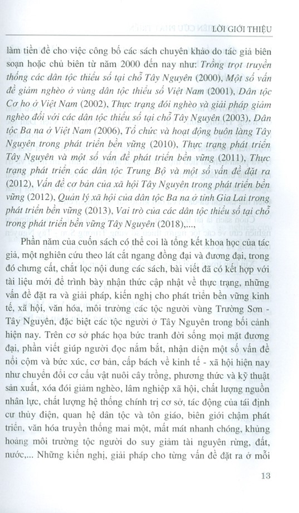 Góp Phần Nghiên Cứu Phát Triển Bền Vững Các Dân Tộc Thiểu Số Tại Chỗ Vùng Trường Sơn Tây Nguyên