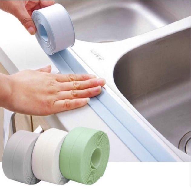 Cuộn dán kẽ tường, khe hở nhà bếp, dán viền bồn rửa chén, lavabo...chống thấm nước