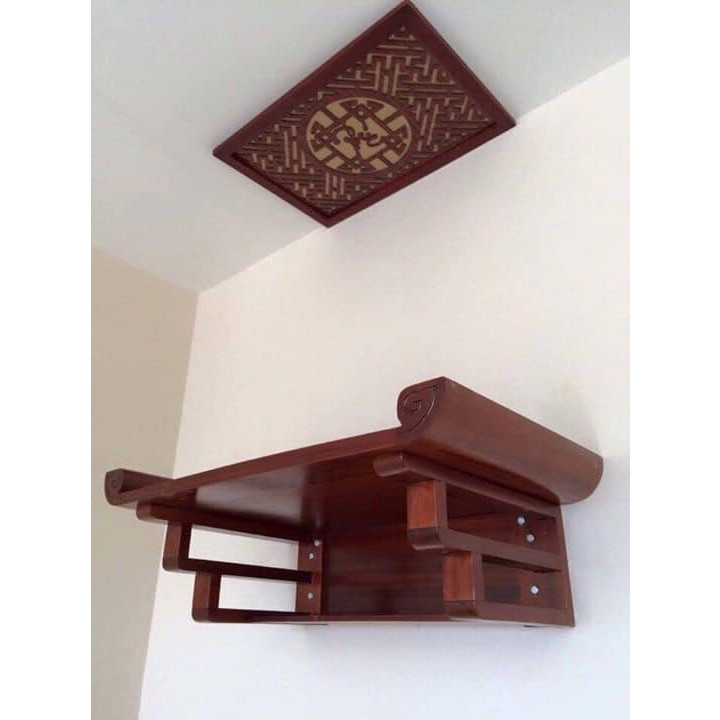 Combo bàn thờ treo tường Gỗ Gụ Lào