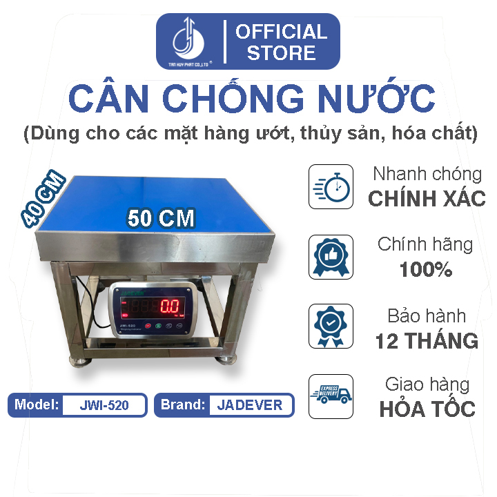 Cân Điện Tử Chống Nước - Mặt Bàn Cân Inox 400x500MM