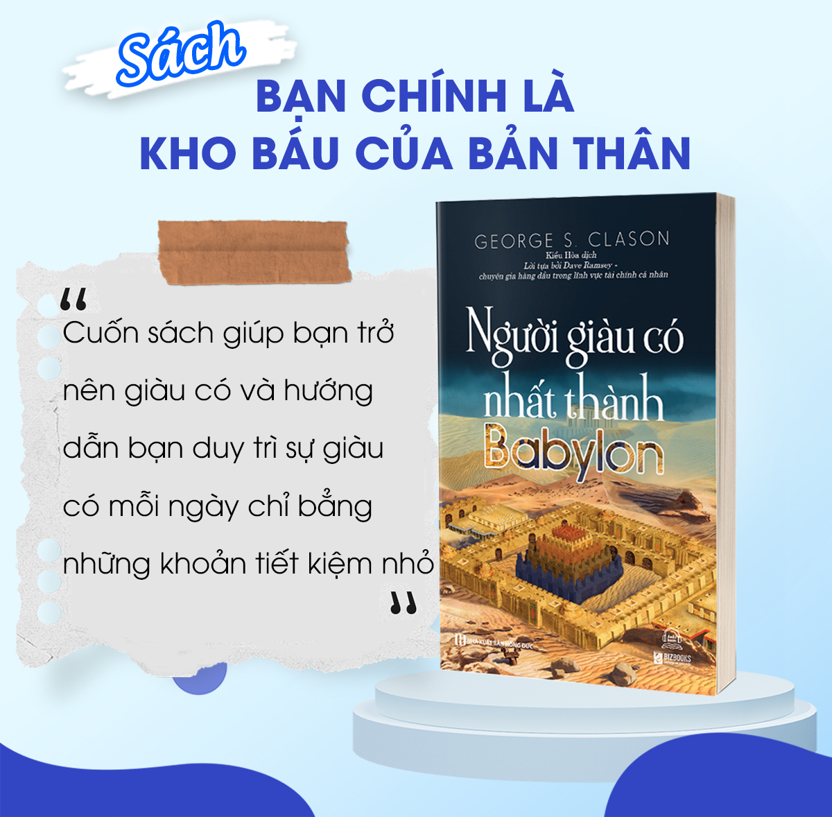 Sách - Người giàu có nhất thành Babylon - Bizbooks - Cuốn Sách Về Cách Làm Giàu Hiệu Quả Nhất Mọi Thời Đại