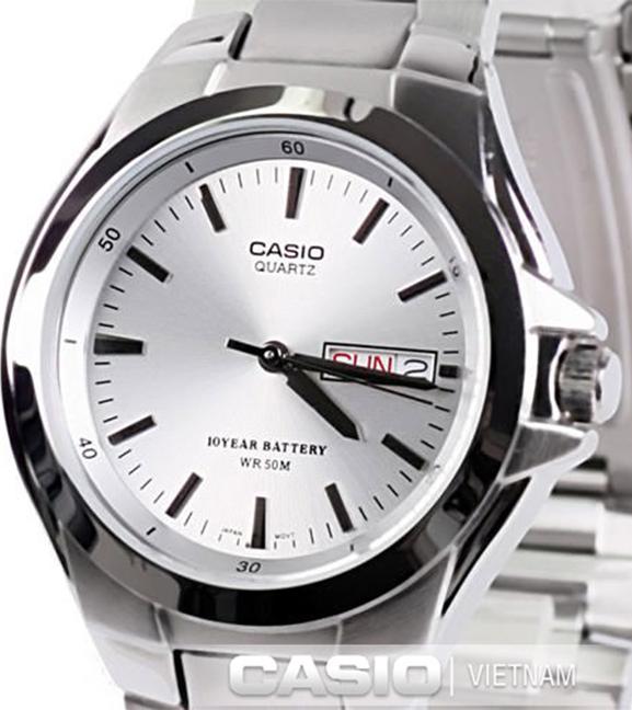 Đồng hồ Nam Casio dây kim loại Năng lượng mặt trời MTP-1228D-7AVDF