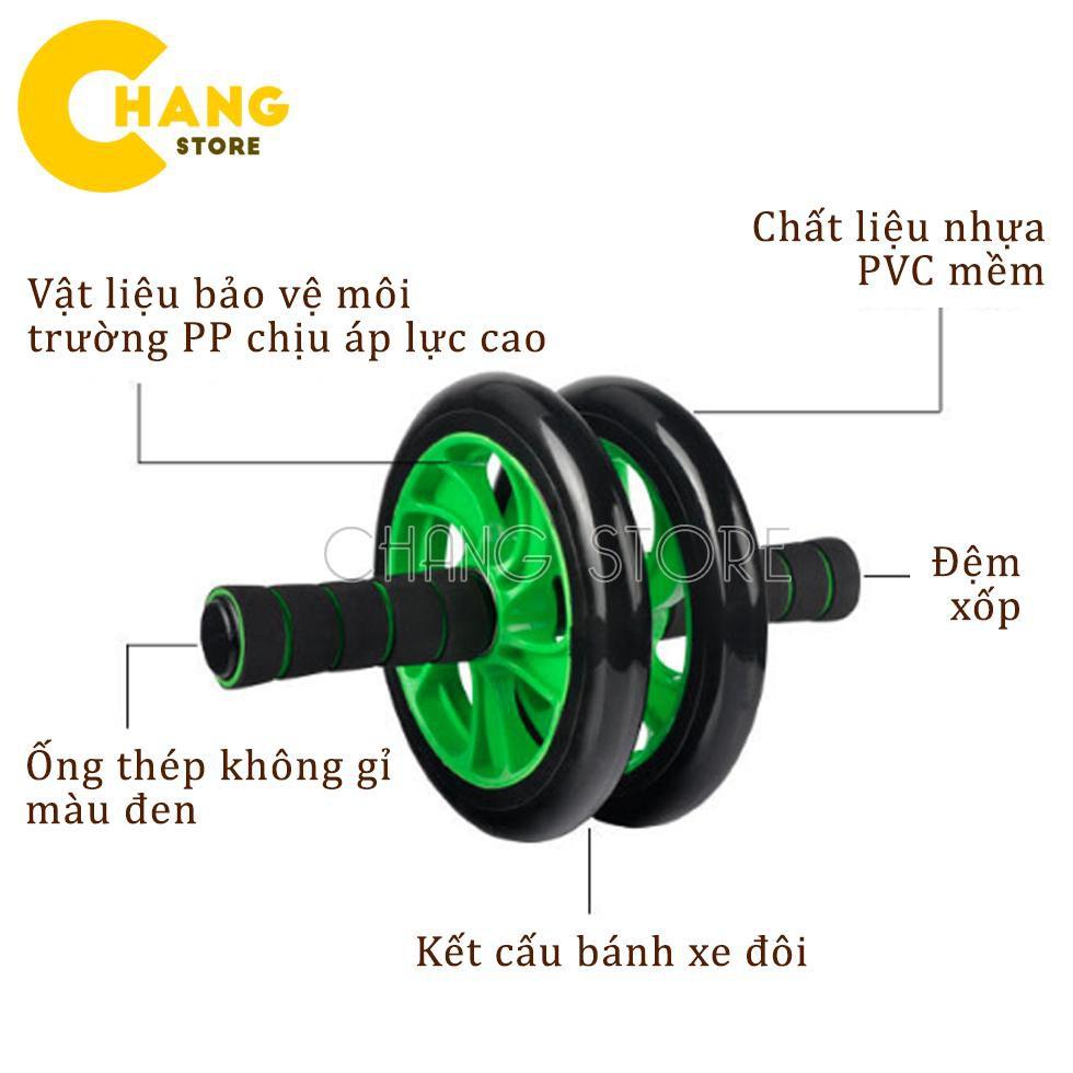 Con Lăn Tập Cơ Bụng AB + Tặng Thảm Quỳ Đầu Gối Khi Tập