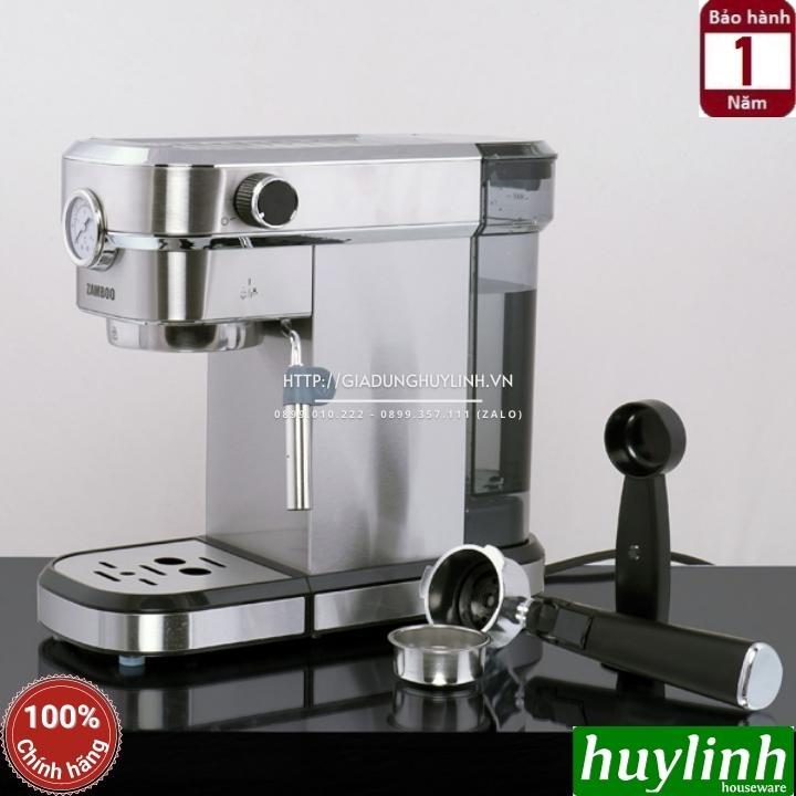 Máy pha cà phê Espresso Zamboo ZB-95AT + Tặng Máy Xay ZB-100GR - Hàng chính hãng