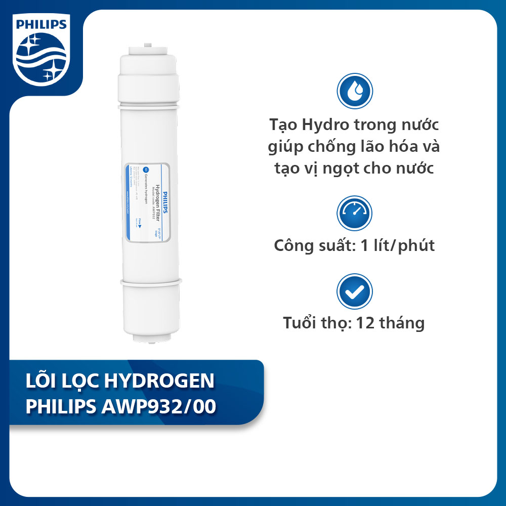 Lõi lọc hydrogen Philips AWP932/00 (Cho ADD8960, ADD8976)