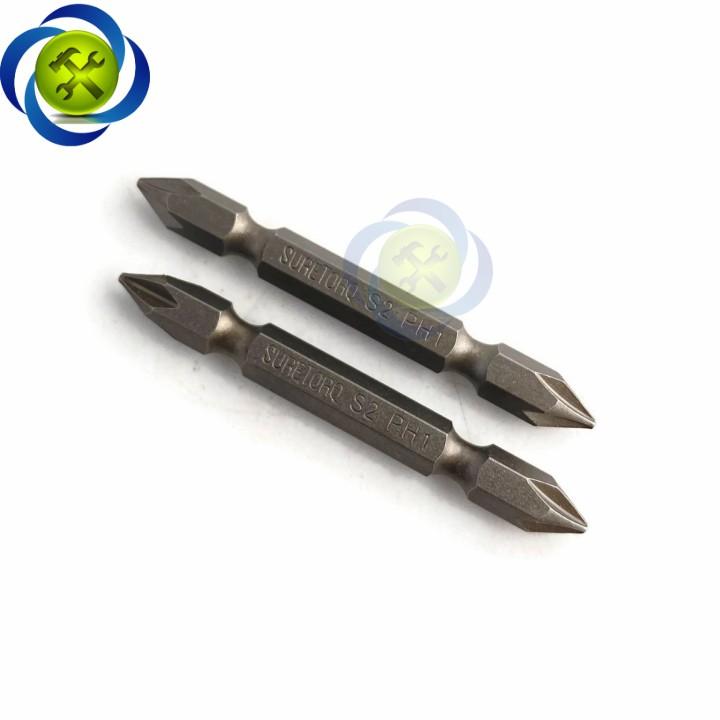 Mũi vặn vít 2 đầu PH1 Suretorq 1563-1001 PL màu xám dài 65mm