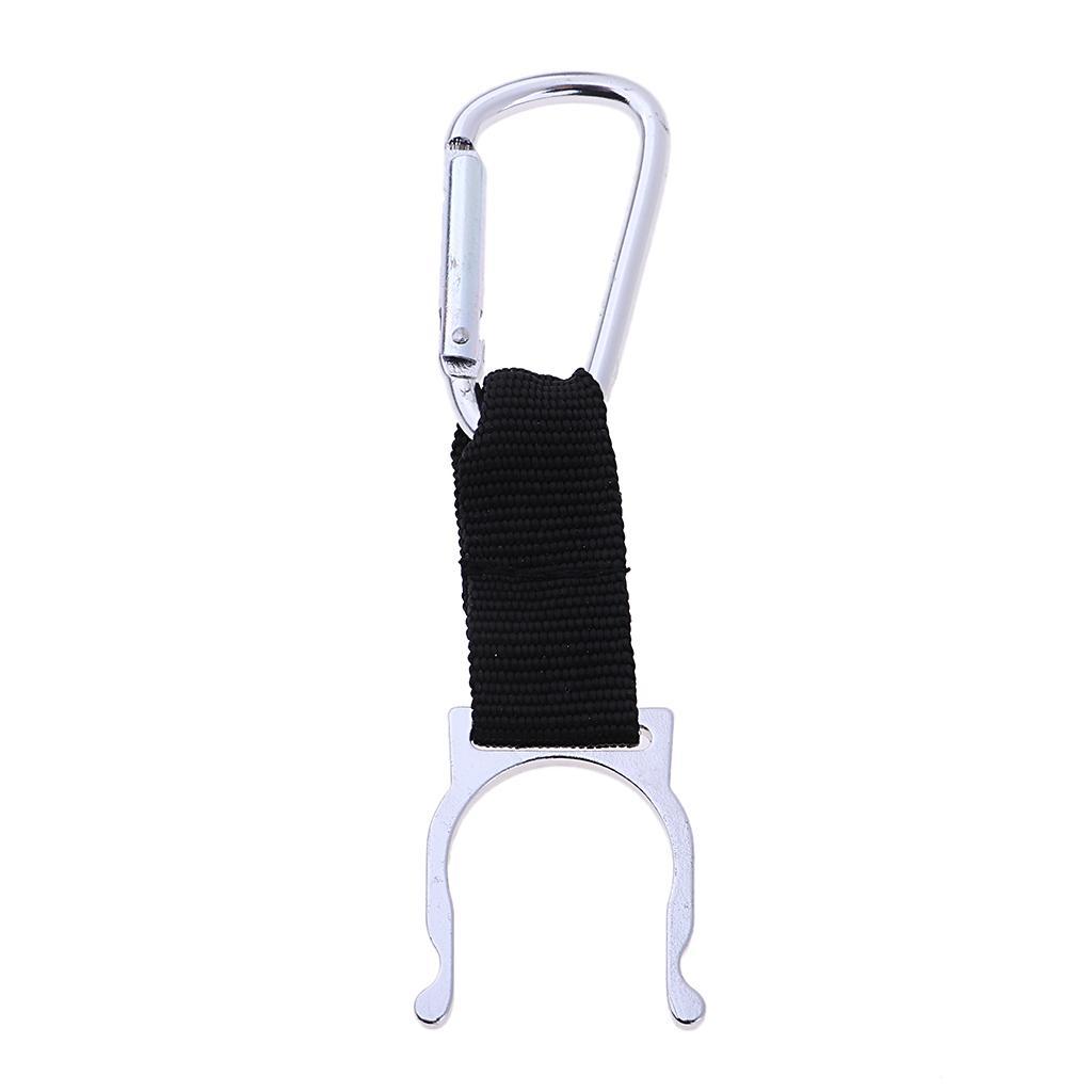 Mini Water Bottle Carabiner D Fast Hanging Buckle for Riding White