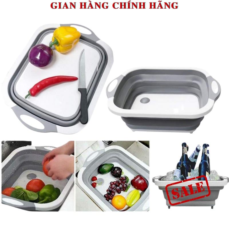 Thớt kiêm chậu gập gọn đa năng