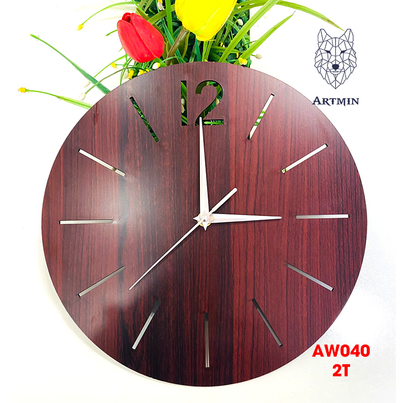 AW040 - Đồng Hồ Gỗ Decor Trang Trí – Đồng Hồ Treo Tường Đẹp 2023