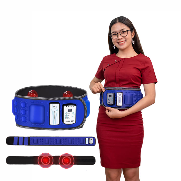 Đai massage bụng hồng ngoại pin sạc X6 - 6 motor rung