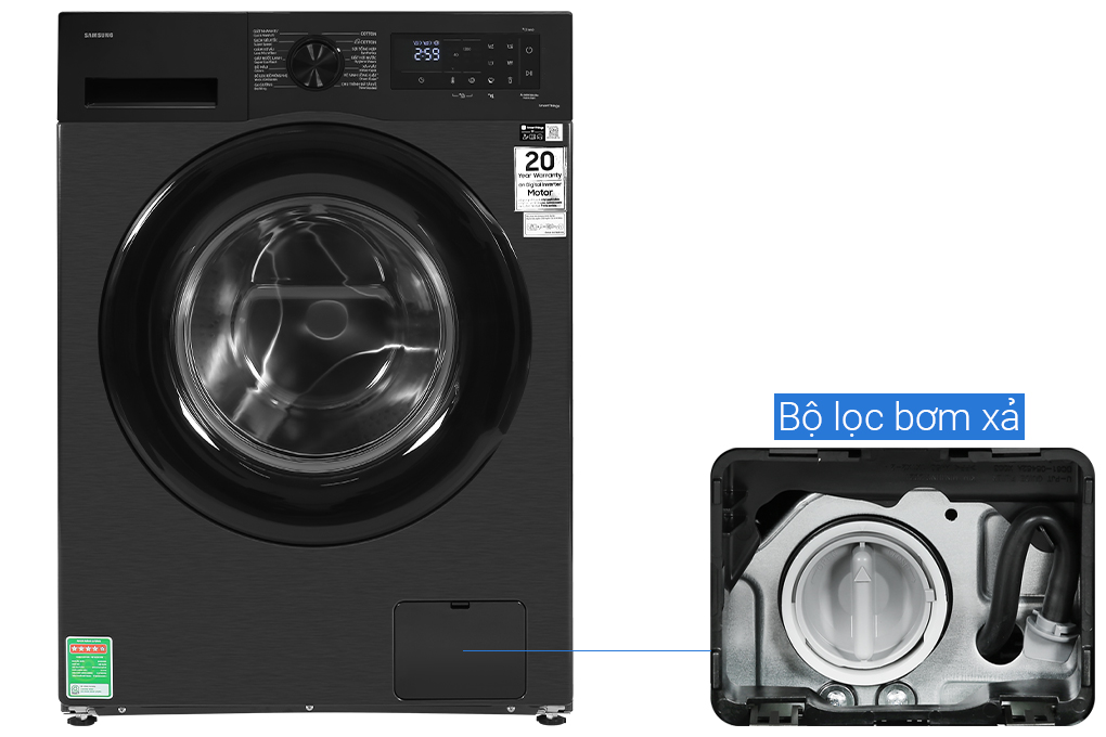 Máy giặt Samsung Inverter 12 kg WW12CGC04DABSV - HÀNG CHÍNH HÃNG - CHỈ GIAO HCM