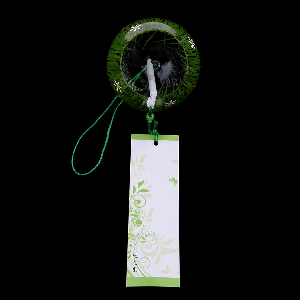2X Glass Windchimes Japanese Style Hanging Blessing Bells Home