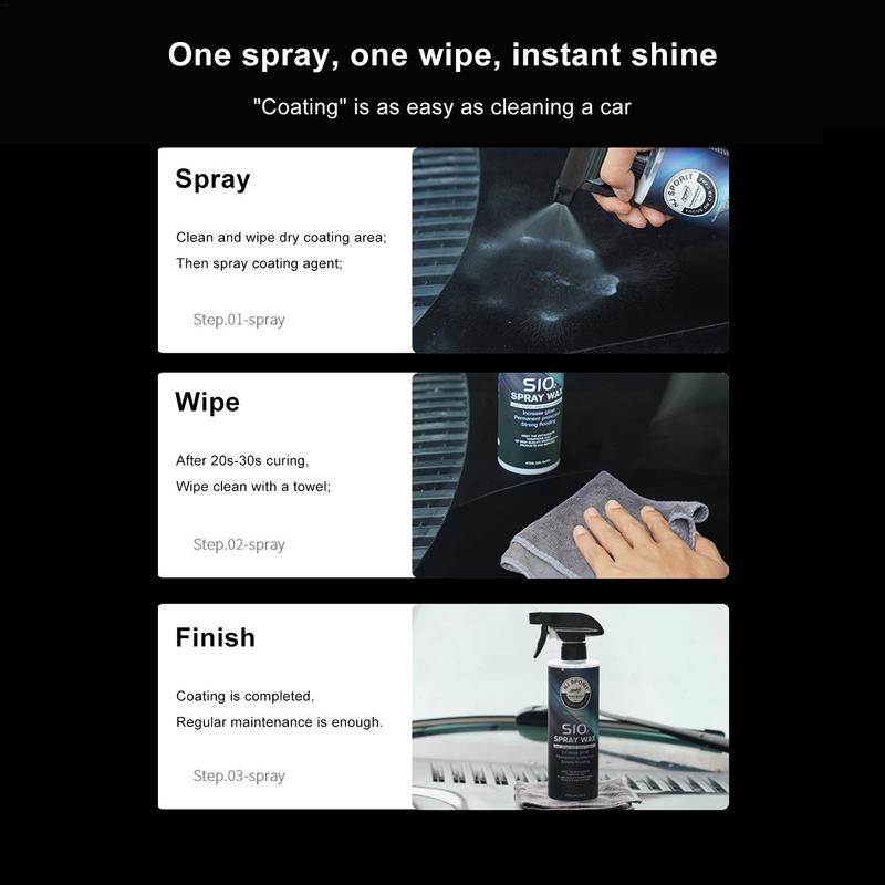 Dung dịch phủ sáp Ceramic dưỡng bóng sơn xe ô tô High Gloss Car Wax Polish Spray Top Coat Polish Polymer Paint Sealant