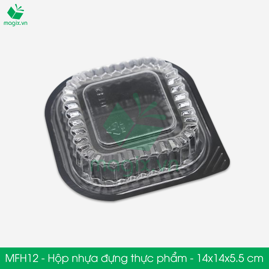 MFH12 - 50 Hộp nhựa đế đen nắp trong HT12