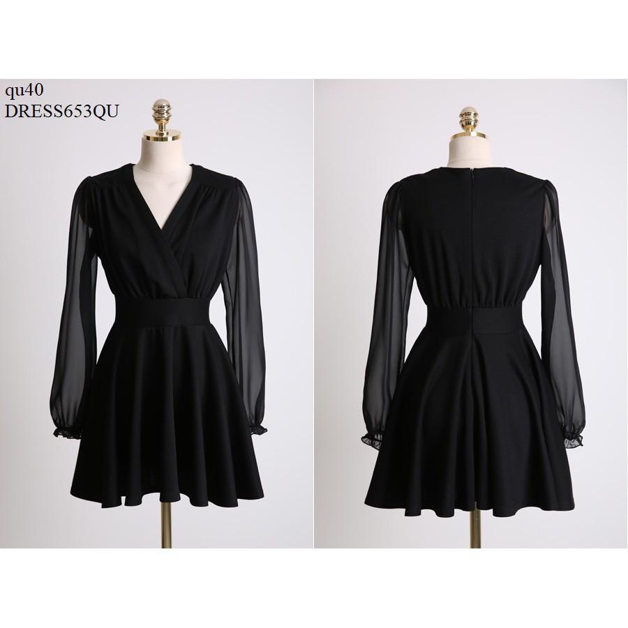 DRESS544 ĐẦM XÒE TAY VOAN CAO CẤP