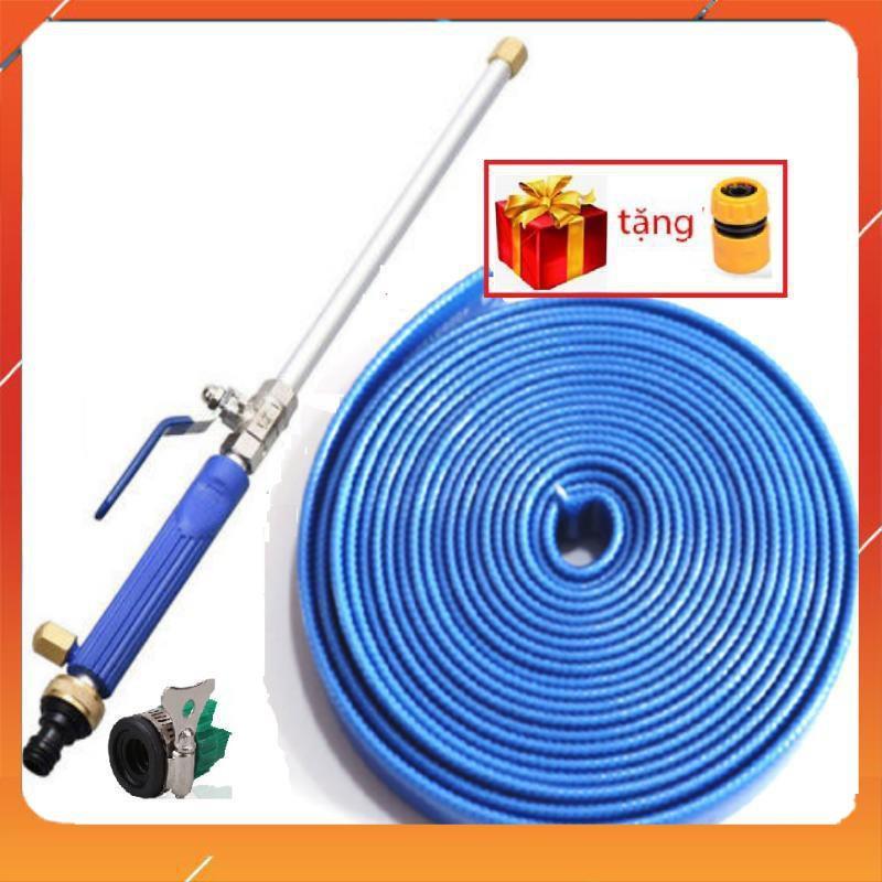 ️ Bộ Dây và Vòi Phun Xịt Nước Rửa Xe,Tưới Cây Tăng Áp Lực Nước Loại 15m 657621
