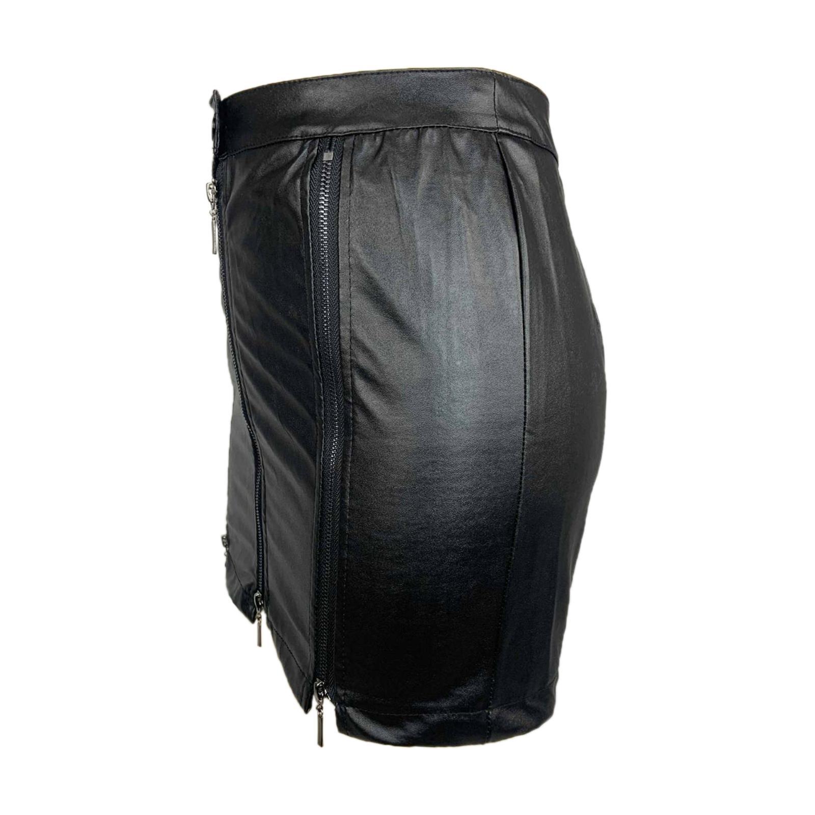 Fashion Women PU Leather Skirt Y2K High Waisted Pencil  Skirt above Knee Skirt Mini Short Skirt for Girl Summer, Cocktail