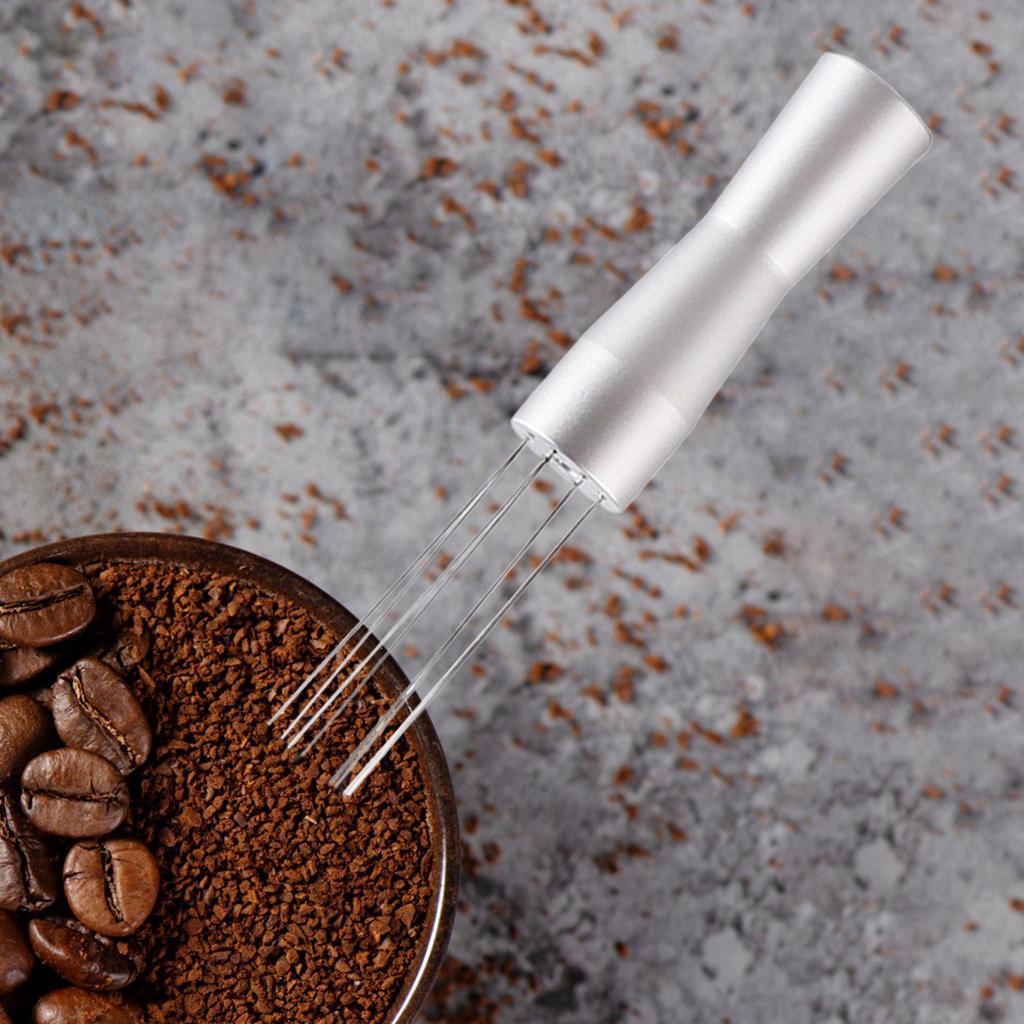 2 Set Needle Style Coffee Tamper Distributor Espresso Hand Stirrer Tools
