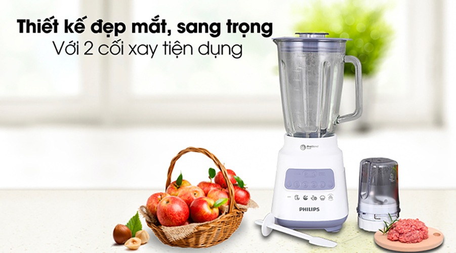 Máy xay sinh tố Philips HR2222/00 (700W) - Hàng Chính Hãng