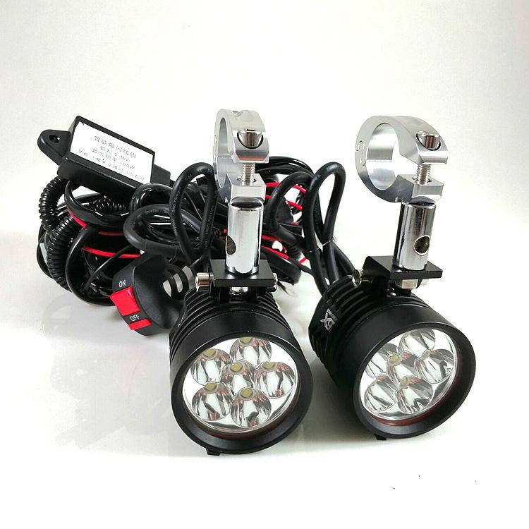 Thuận lợi nhất đèn pha xe máy đèn pha 18-32mm cố định bên ngoài ĐÈN LED chiếu sáng ô tô sửa đổi đèn pha mạnh mẽ