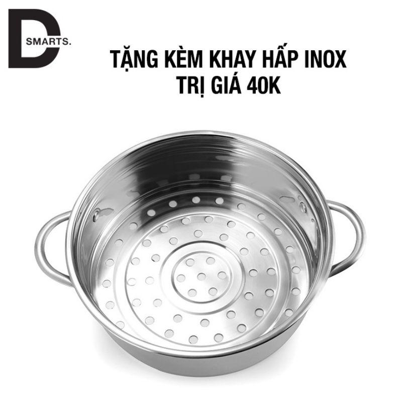 Nồi Điện Mini 2 Tầng Đa Năng Tặng Kèm Khay Hấp ( Chiên, Xào, Nấu ăn, nấu cơm, nấu lẩu mini ) cho 1-2 người