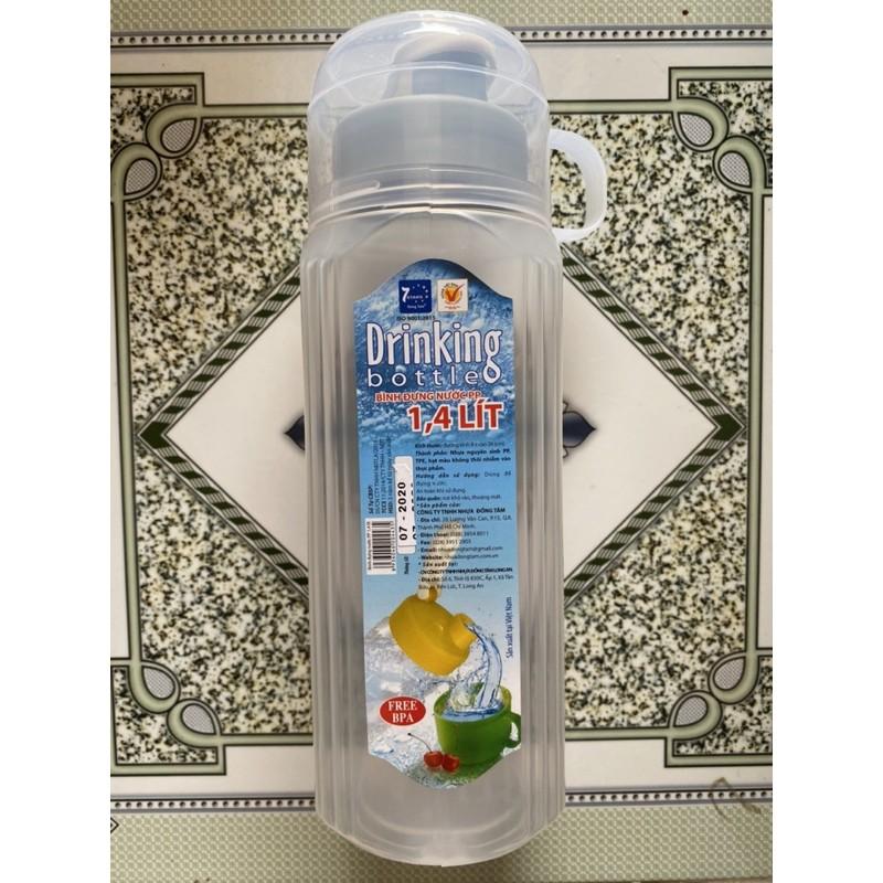 Bình nước học sinh, bình nước du lịch Đồng Tâm 1 lít, 1,4 lí