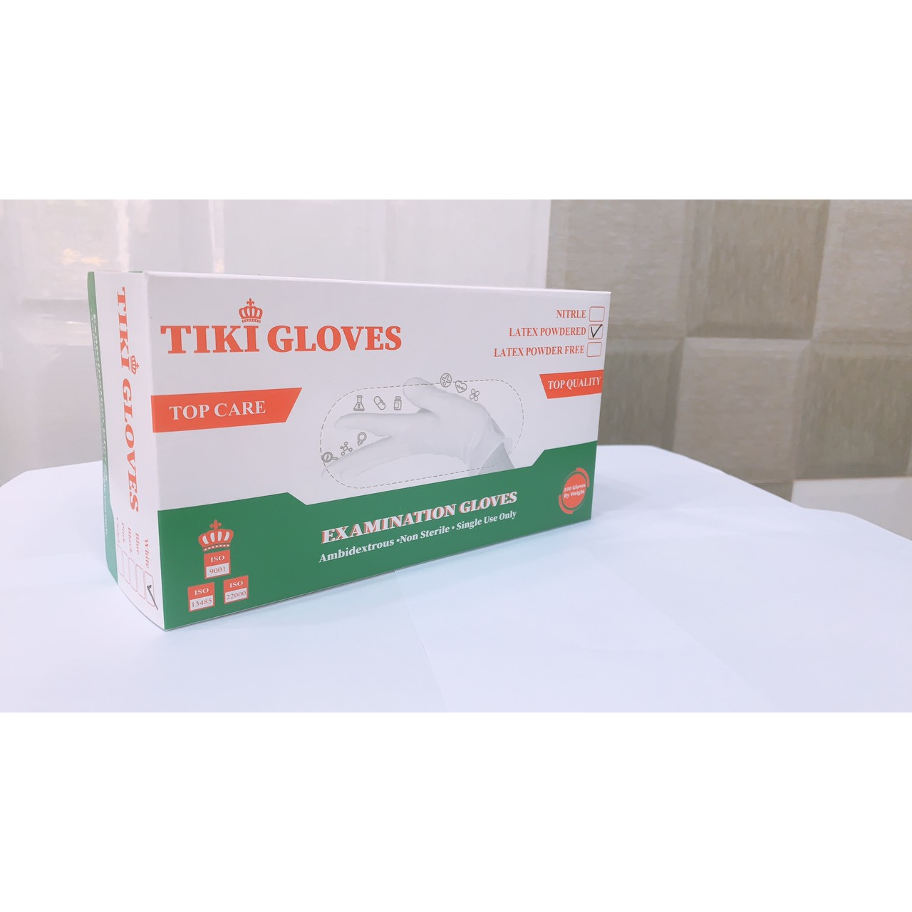 Găng Tay Cao Su Y Tế Gloves Có Bột An Toàn Nhiều Size (Hộp 100chiếc)