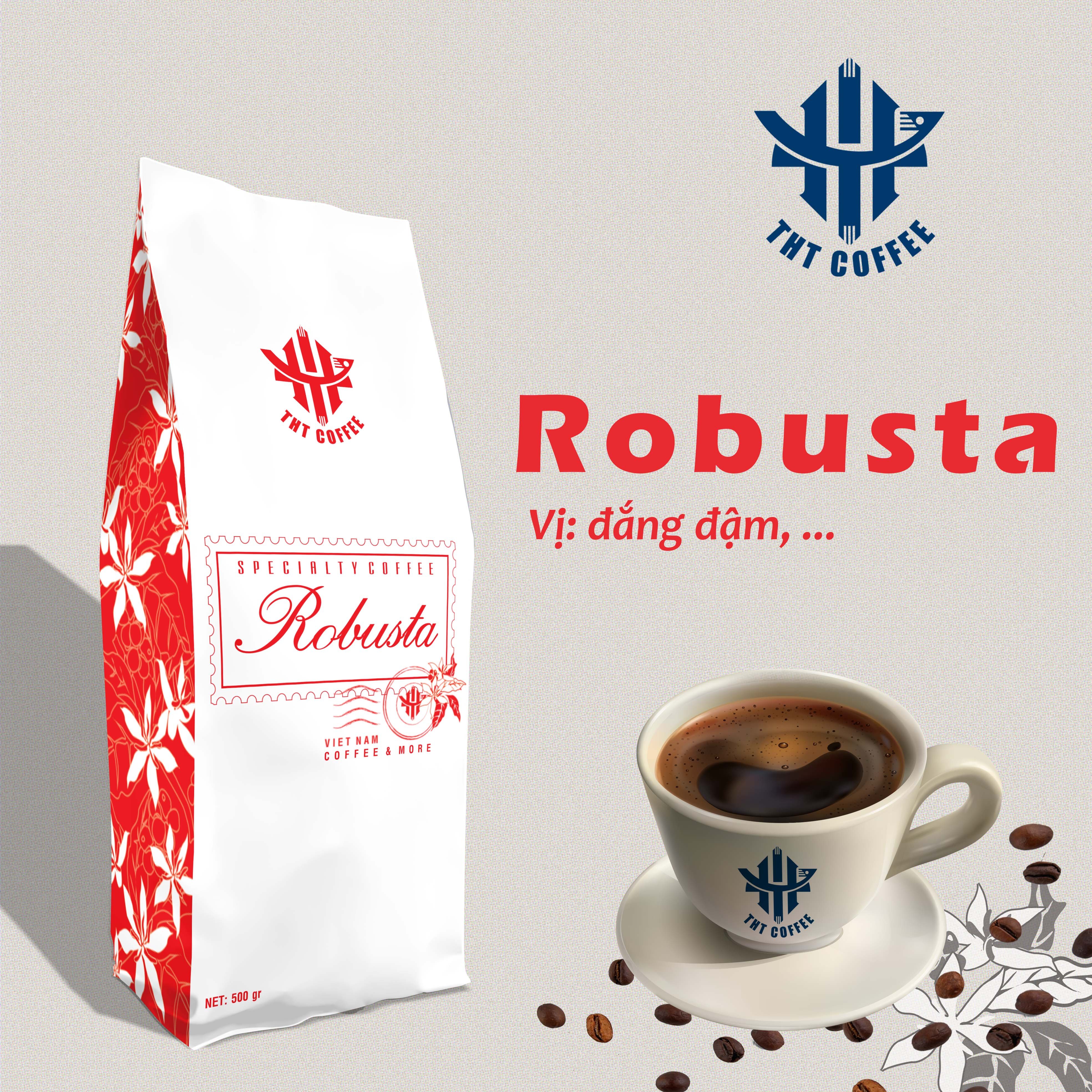 Cà phê pha phin, pha máy Robusta - THT Coffee